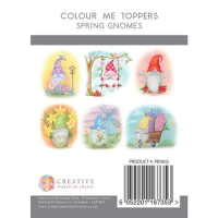 The Paper Boutique Spring Gnomes A6 Colour Me Toppers (PB1802)